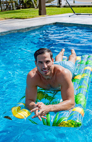 Resort Collection Tropical Flower Deluxe Pool Raft image number 3