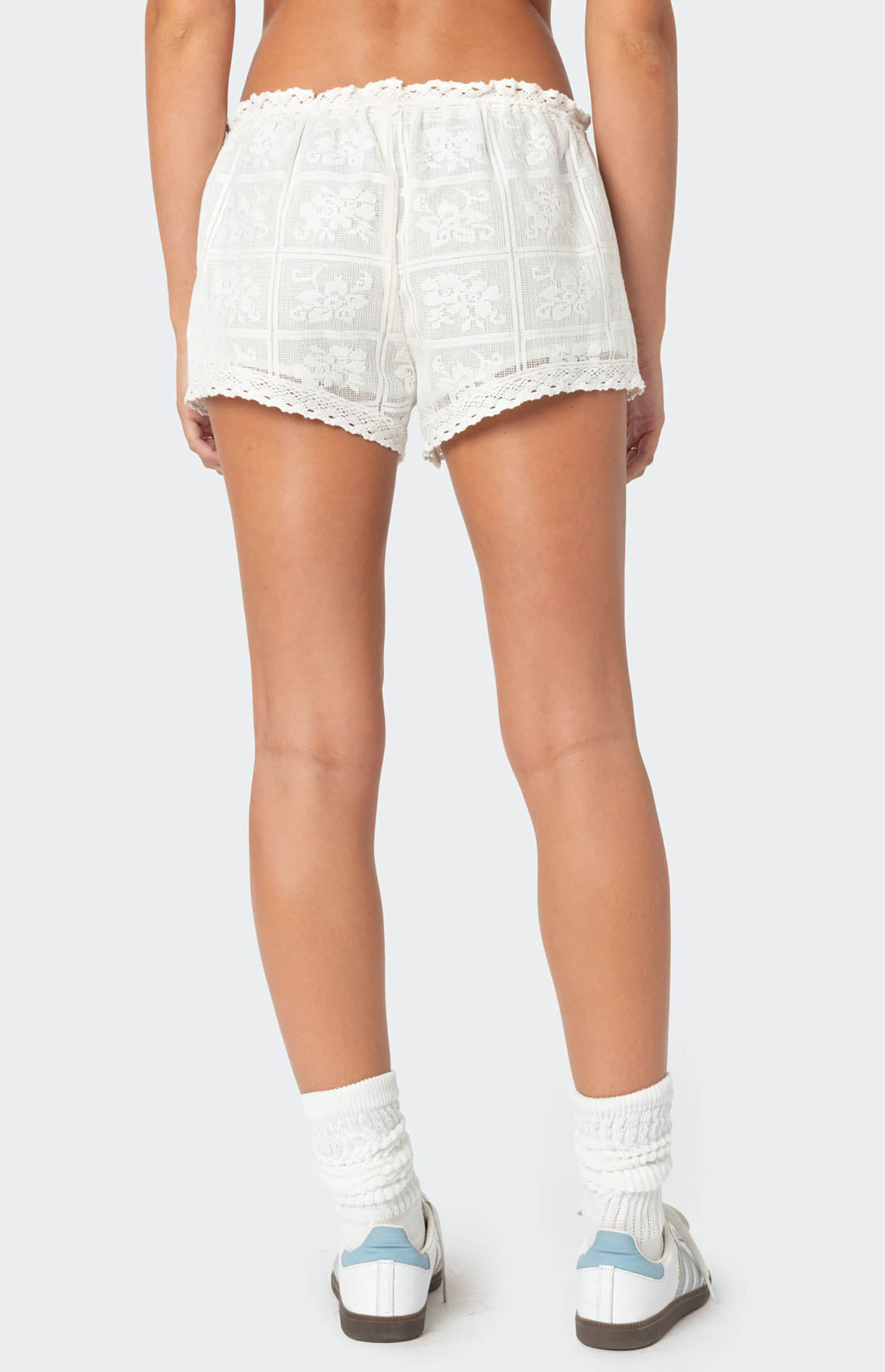 Edikted Needlepoint Lacey Shorts