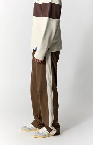 Brown Brodie Baggy Track Pants image number 3