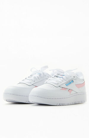 Women's White & Pink Club C Double Revenge Sneakers image number 2