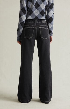 Charlie Low Rise Baggy Bootcut Jeans Contrast Dark Blue image number 5