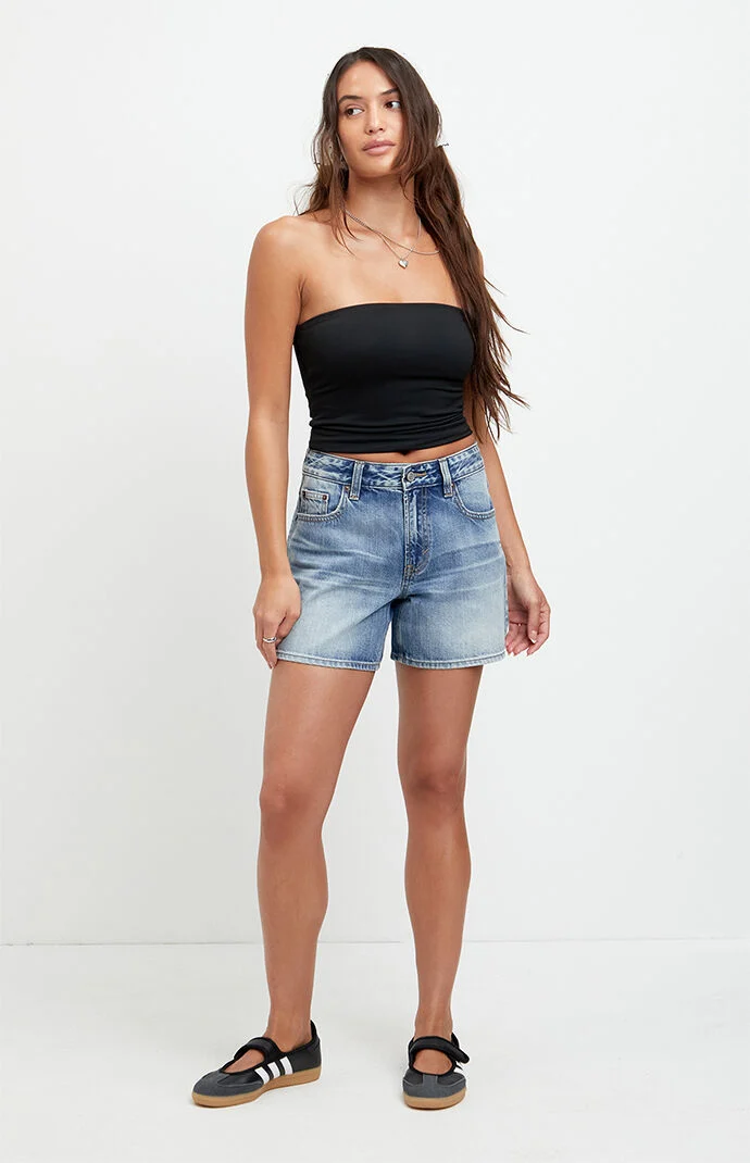 Pacsun Sophie Jean Mom Shorts Medium Blue Pacsun Sophie Jean Mom Shorts Medium Blue