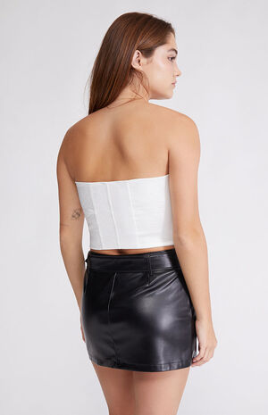 Longline Satin Corset Top image number 4