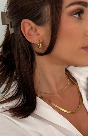 Anastasia Huggie Hoop Earrings image number 2