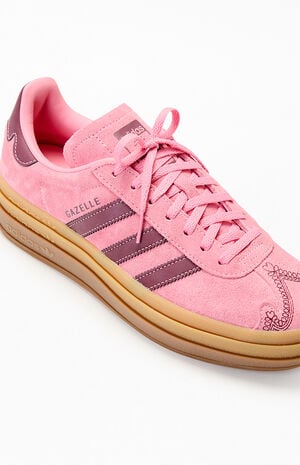 Women's Pink Gazelle Bold Sneakers image number 6