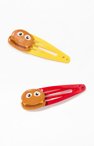 2 Pack Cheeseburger Hair Clips image number 3