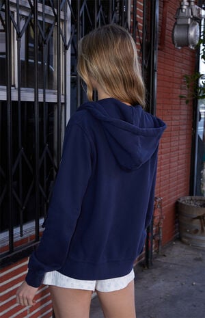 John Galt Navy Christy Full Zip Hoodie | PacSun