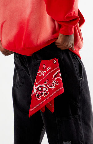 Red Paisley Bandana Red Paisley Bandana image number 1