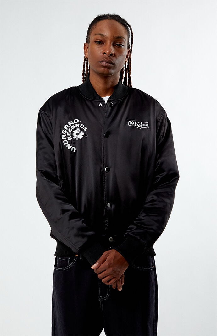 Pacsun denim bomber jacket store