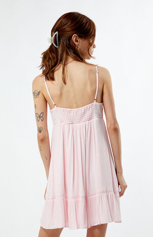 Trim V-Neck Babydoll Dress image number 3