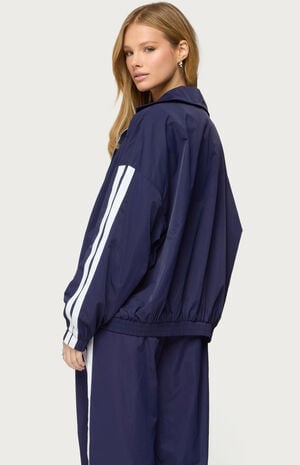 Kieran Stripey Nylon Track Jacket image number 3