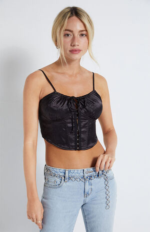 Hook-And-Eye Bustier Top image number 1