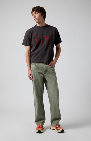 Dylan Baggy Jeans Overdyed Olive image number 2