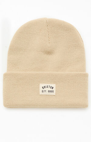 Tan Woodburn Watch Beanie image number 1