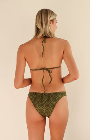 Palm Tie Back Triangle Bikini Top image number 3
