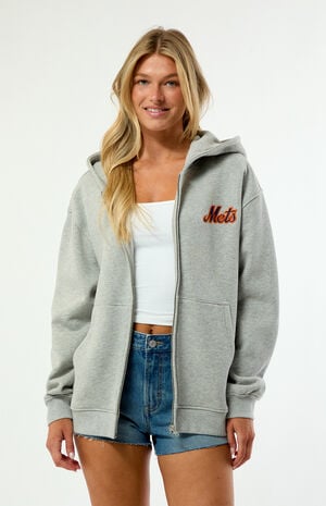 x MLB NY Mets Zip Up Hoodie image number 3