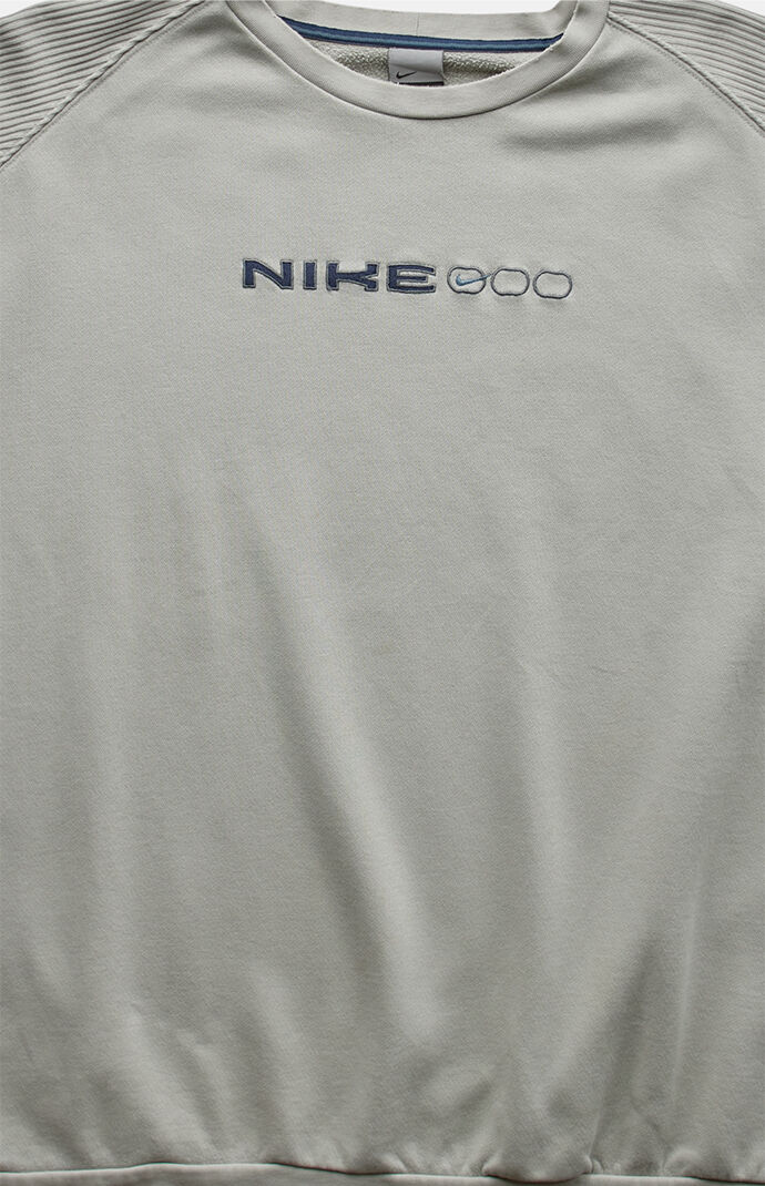PS VINTAGE Beige 2000s Nike Crew Neck Sweatshirt