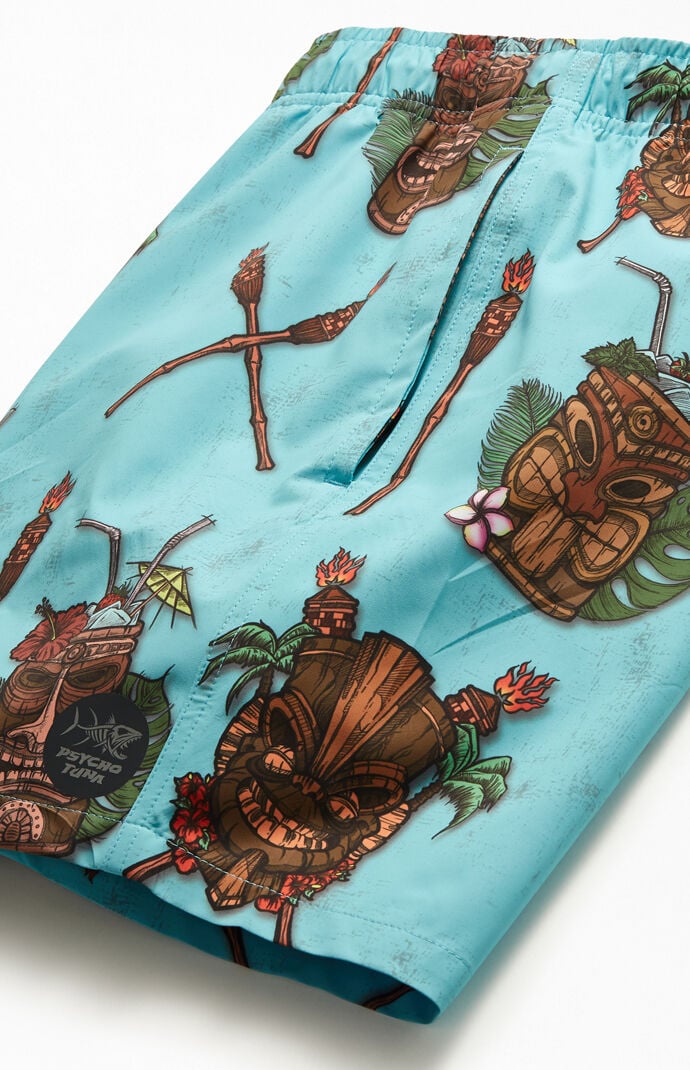 Tiki Cocktail Party 16" Swim Trunks