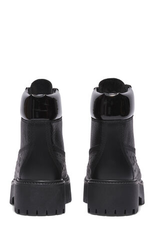 Women's Black Stone Street 6inch Lace-Up Waterproof Boots image number 5