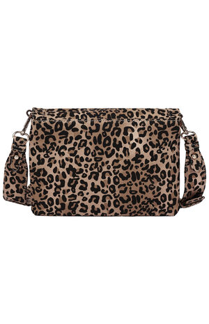 Bling Logo Leopard Messenger Bag image number 4
