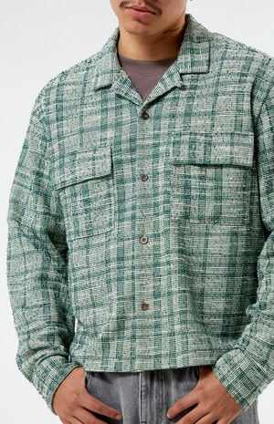 Plaid Long Sleeve Camp Shirt image number 2