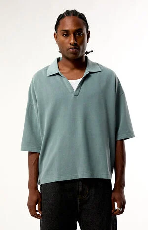Blue Solid Polo Shirt image number 1