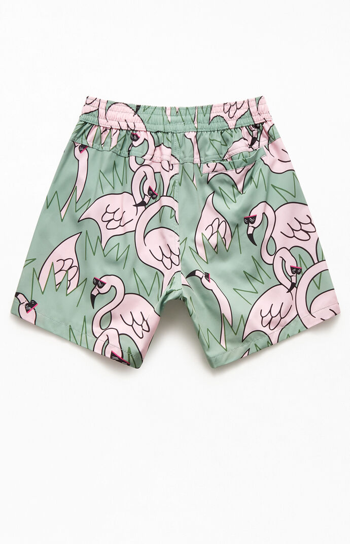 Flock of Flamingos 15" Swim Trunks