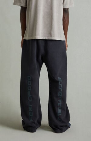 Vintage Black Fleece Flare Sweatpants image number 6