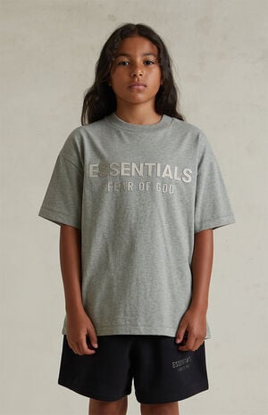 Kids Concrete Heather Classic Crew Neck T-Shirt image number 2