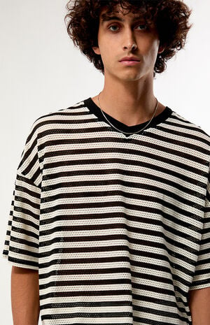 Striped Mesh Football Jersey image number 2