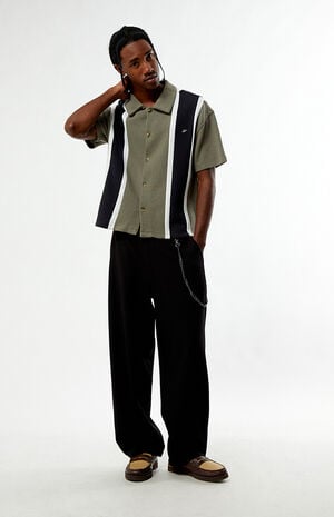 Sloan Striped Textured Camp Shirt image number 5