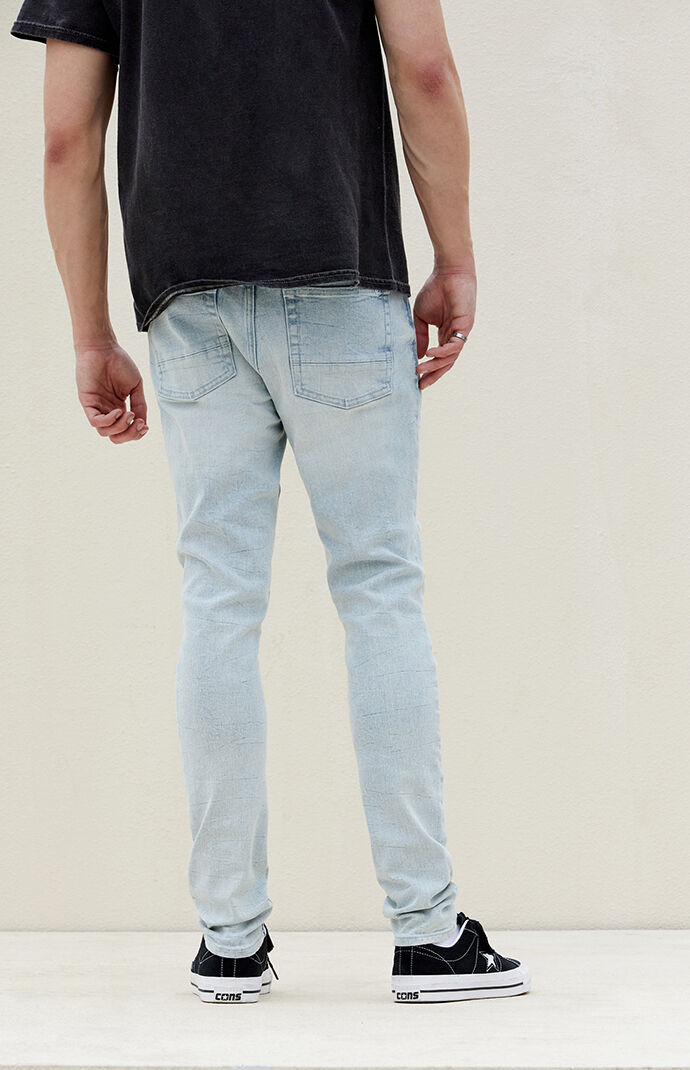 PacSun Eco Comfort Stretch Indigo Stacked Skinny Jeans PacSun