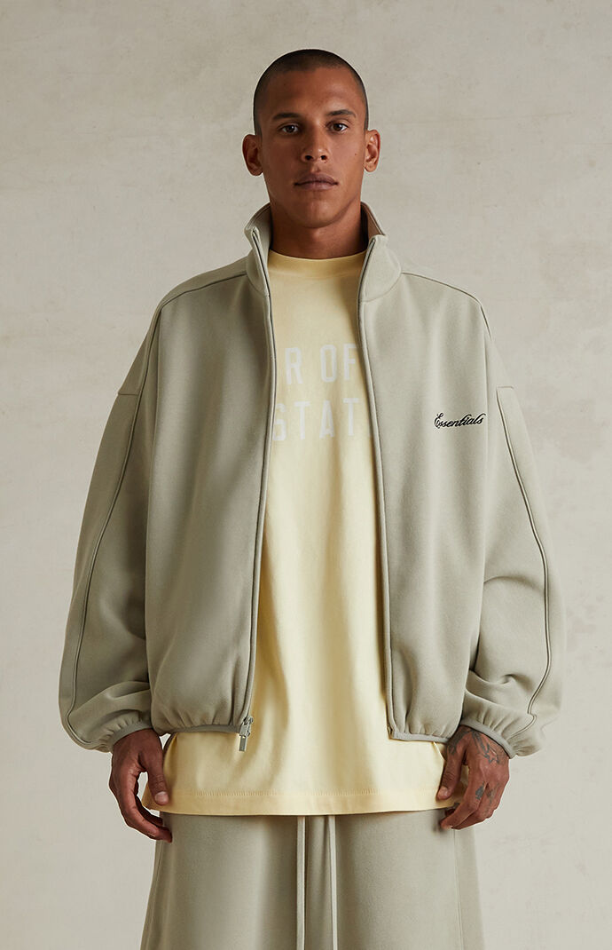 Fear of God ESSENTIALS Abbey Stone Modern Fleece Track Jacket | Pacsun