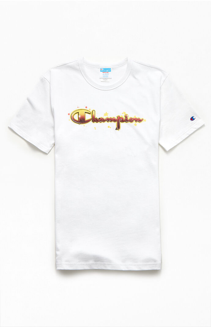 White Airbrush Script T-Shirt