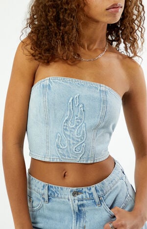 Aries Denim Corset Top image number 5