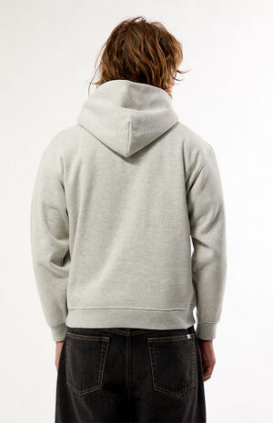 Heather Grey Snow Wash Hoodie image number 4