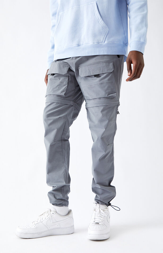 Utility Gray Zip-Off Cargo Pants