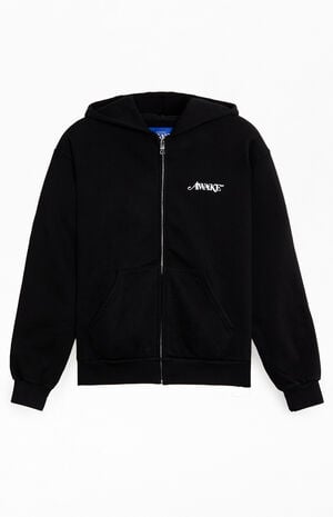 Black Logo&nbsp;Full&nbsp;Zip&nbsp;Hoodie image number 2