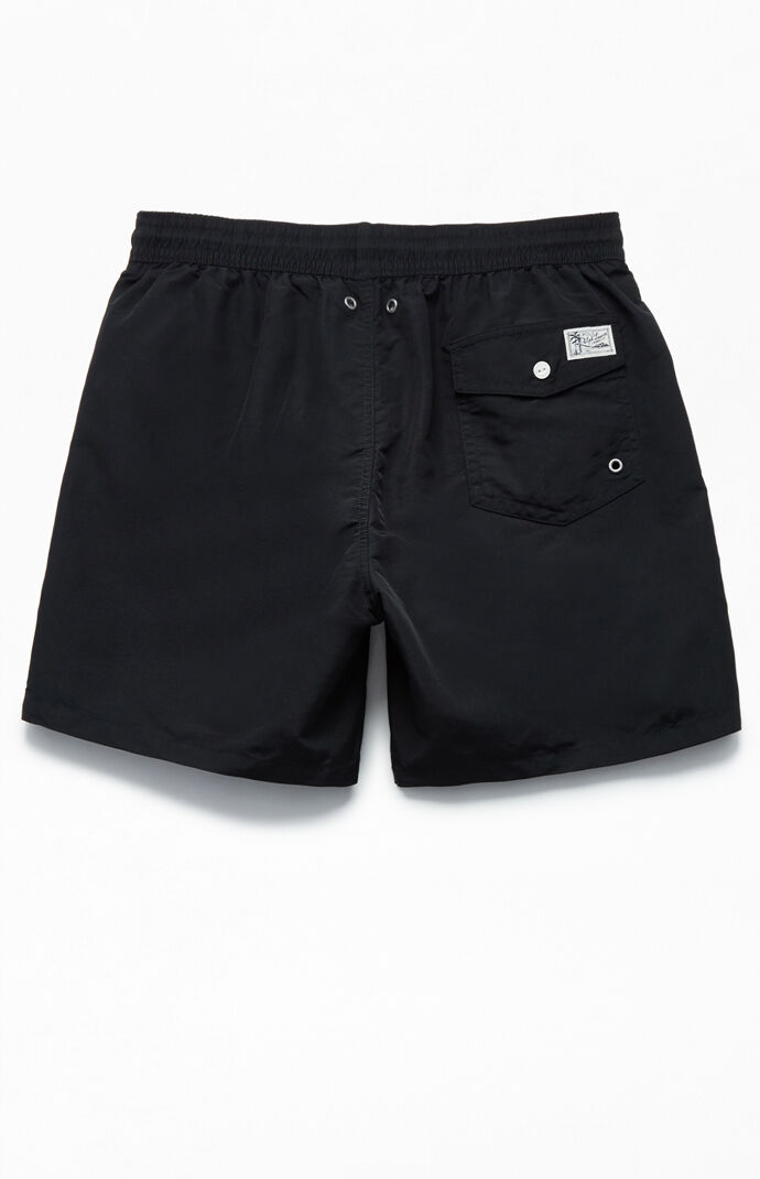 black polo swim trunks