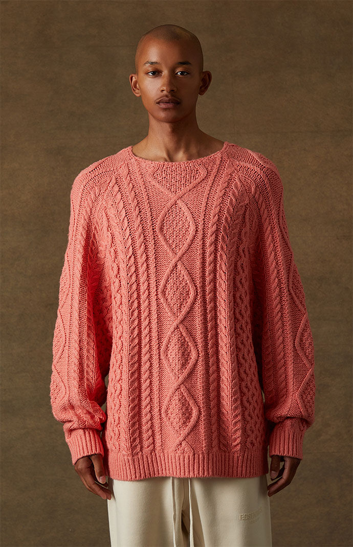 God Coral Cable Knit Sweater | PacSun