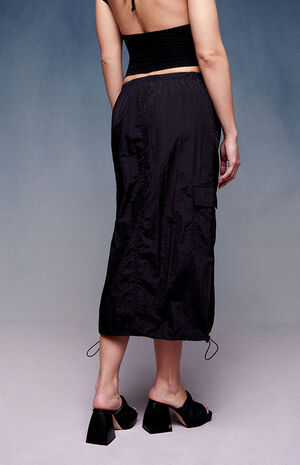 x PacSun Parachute Cargo Midi Skirt image number 4