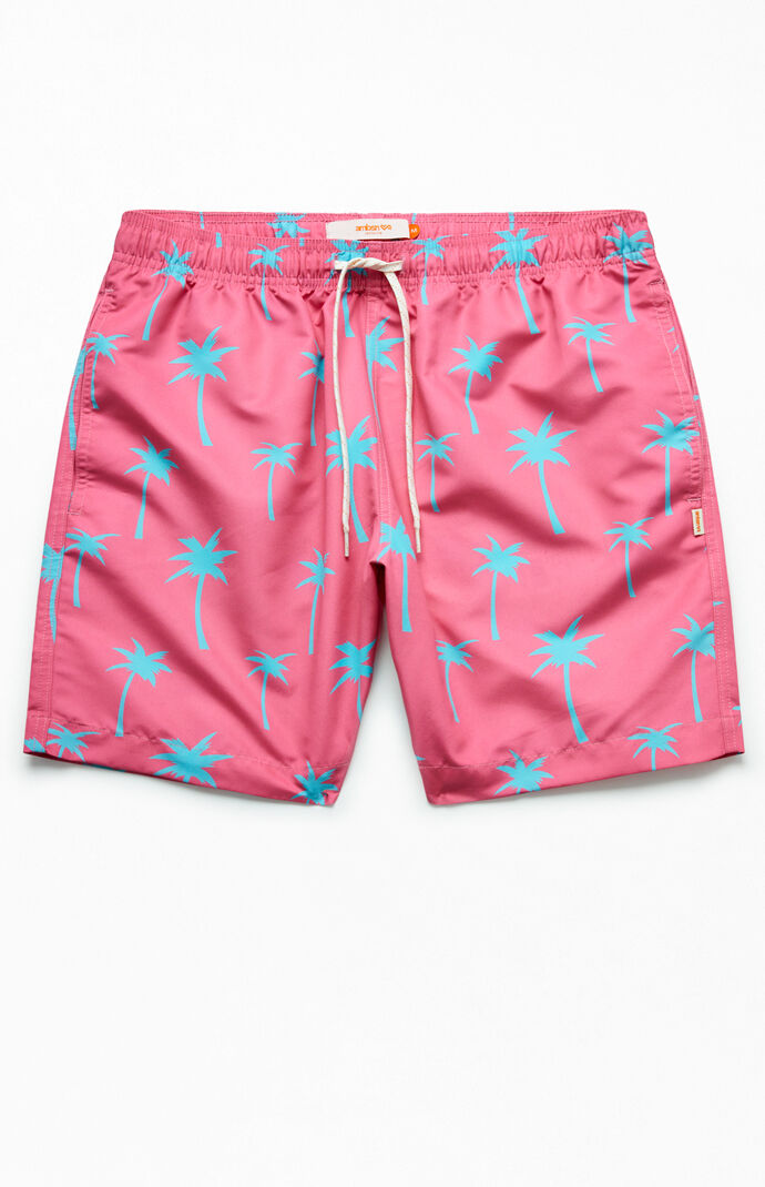 pacsun pink swim trunks