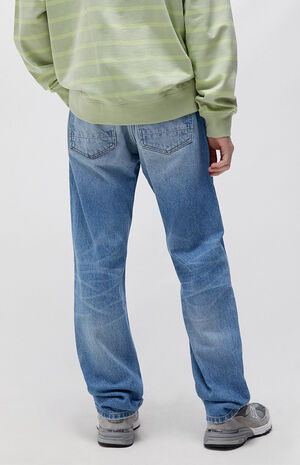 Medium Indigo Patch Baggy Jeans image number 3