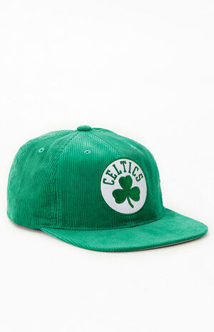 Boston Celtics Corduroy Snapback Hat image number 1
