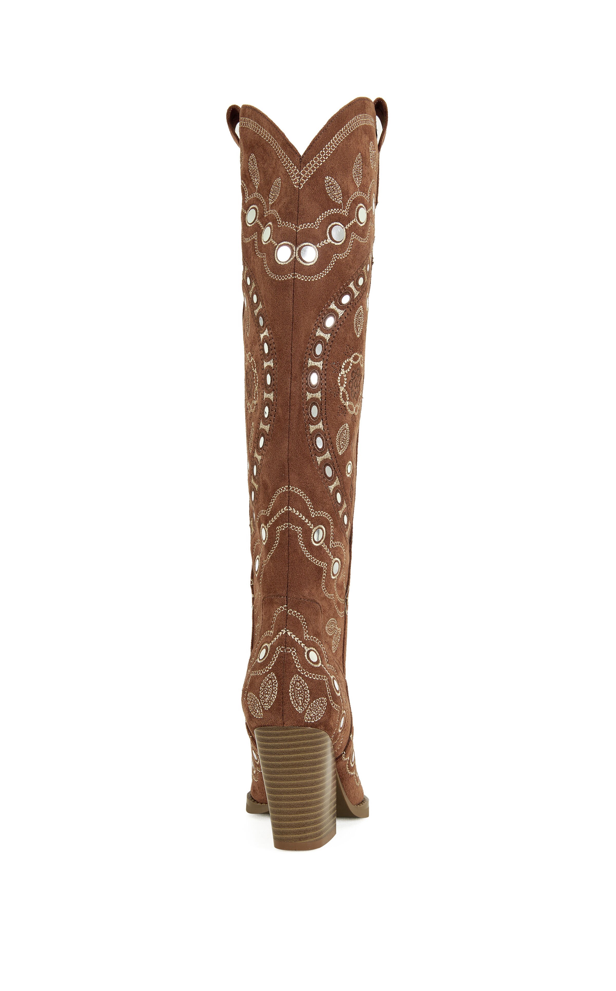 AZALEA WANG Women's Aamina Tan Western Boots