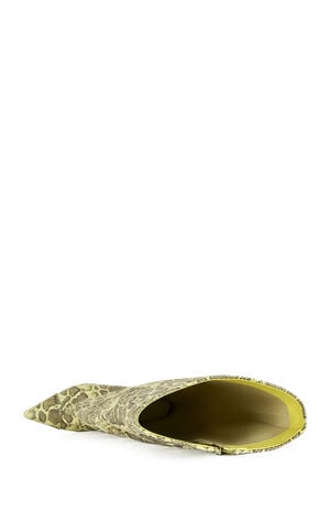 Women's Kenya Yellow Snake Wedge Boots image number 4