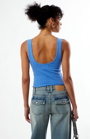 Keenan Pointelle Knit Tank Top image number 5