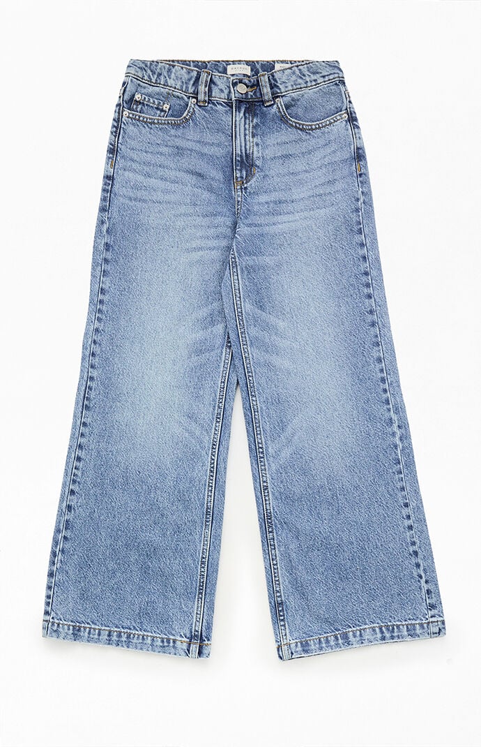 Pacsun Kids Relaxed Flare Jeans Medium Indigo