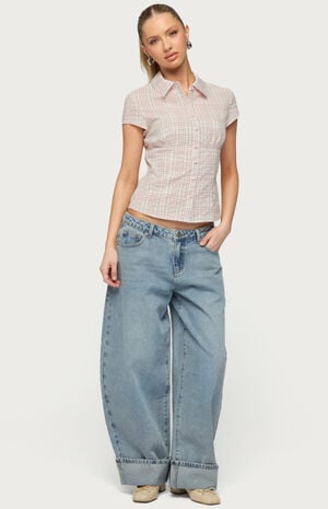 Petite Kella Low Rise Baggy Jeans image number 4