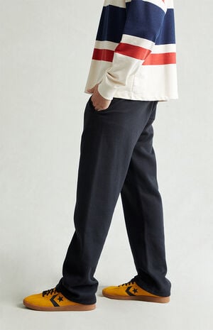 Black Straight Leg Sweatpants image number 3